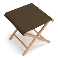 Tabouret pliant jardin bois et tissu, jardin et plage chocolat Tabouret pliant jardin bois et tissu, jardin et plage chocolat
