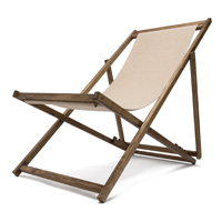 Transat bois couleur beige sable Transat bois couleur beige sable