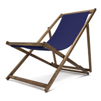 Transat bois couleur bleu marine Transat jardin couleur bleu