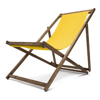 Transat bois couleur jaune Transat jardin couleur jaune