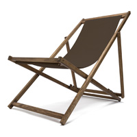 Transat bois couleur chocolat Transat jardin couleur chocolat