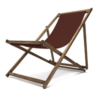 Transat bois couleur chocolat noir Transat jardin couleur chocolat noir
