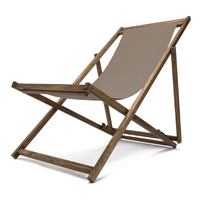 Transat bois couleur taupe Transat jardin couleur taupe