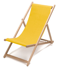 Transat exterieur, bain de soleil plage jaune Transat exterieur, bain de soleil plage jaune