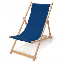 Transat jardin pas cher, en tissu et bois (chilienne)