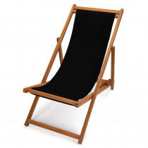 transat bois toile noire