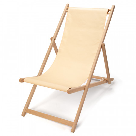 Transat Hêtre et Toile Coton Ficelle