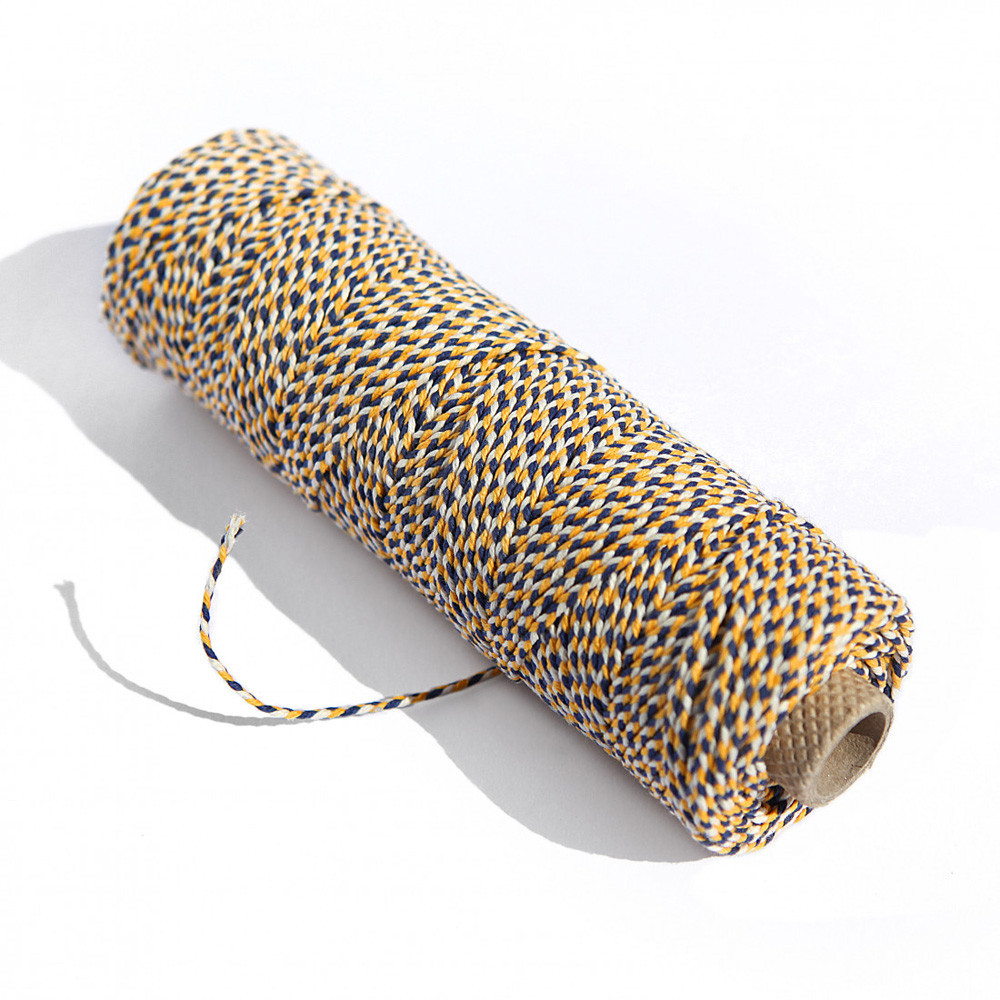 100 Yard - 2mm Corde de Coton coloré Artisanat Cordon Faisant Tricoter la Corde  pour Emballage Cadeau Artisanat (Bleu Blanc) 223 - Cdiscount Beaux-Arts et  Loisirs créatifs