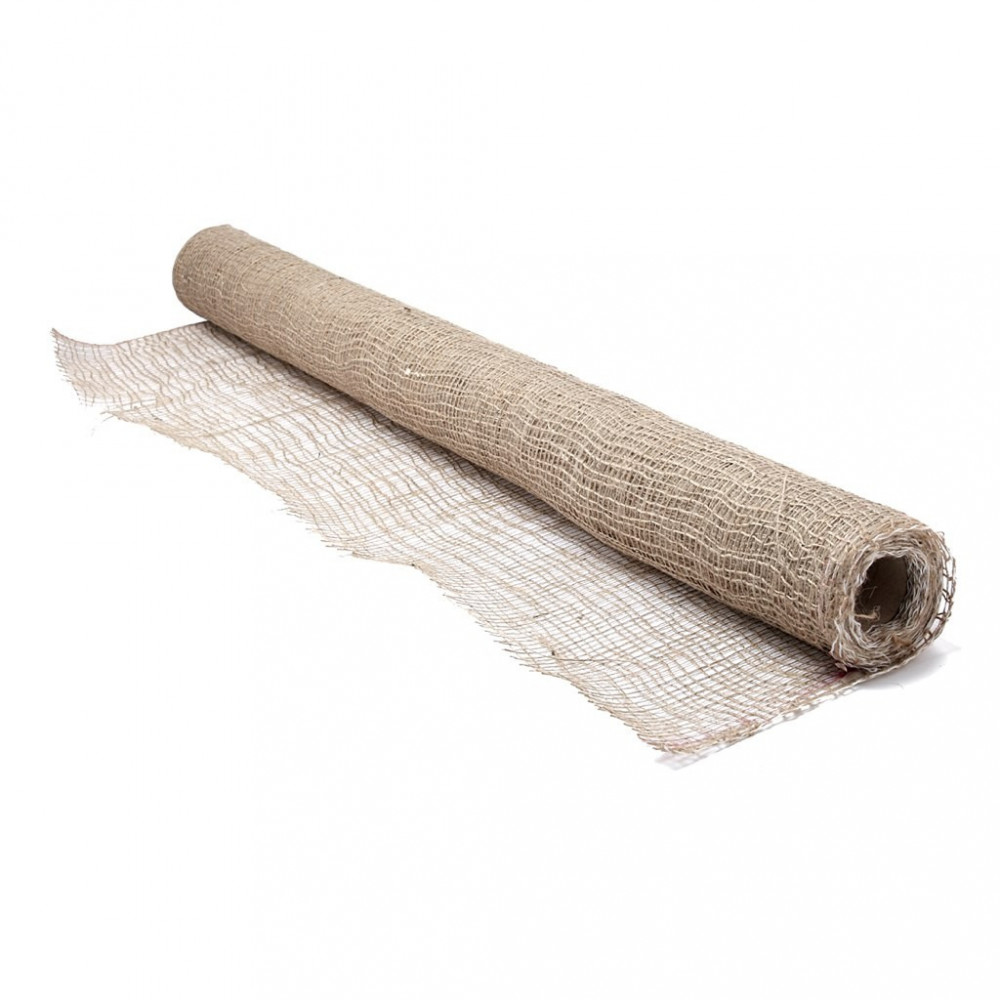 Toile de jute naturelle 210g/m² grande largeur 190 cm - rouleau de 50m