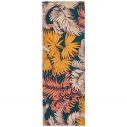 toile imprimée feuilles et plumes
