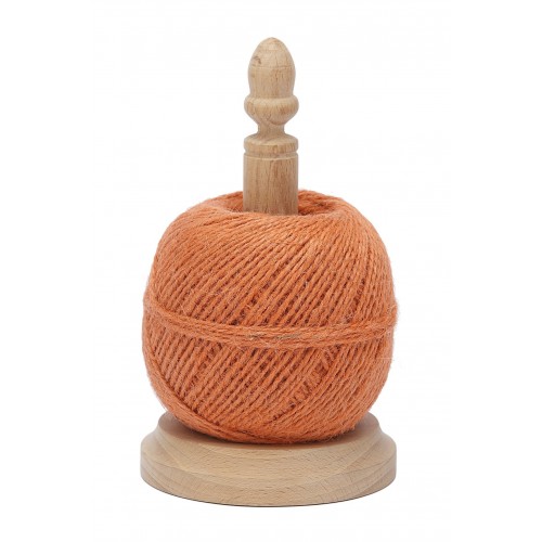 Ficelle jute 2mm ±150m couleur sur dévidoir hêtre