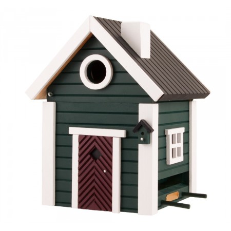 maison avec mangeoire oiseau