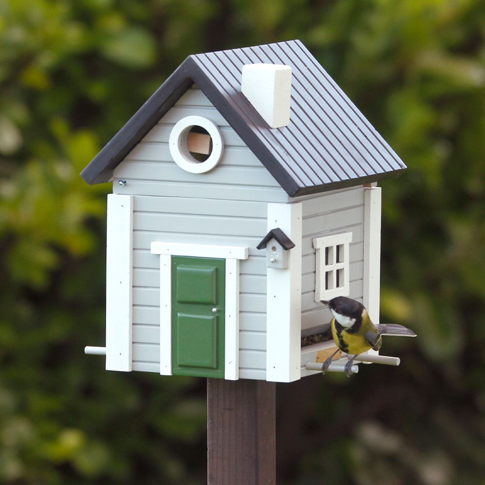 Grande maison à oiseaux en bois pour jardin extérieur, cabanes à