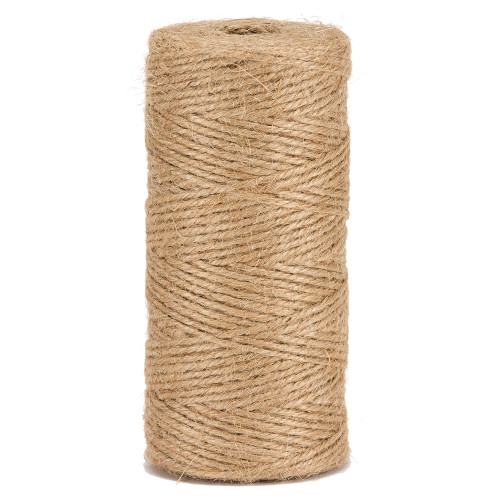 Bobine de Ficelle en Jute couleur crème de diamètre 2mm bobine de 50 mètres  Bobine de ficelle pour scrap - Vos loisirs 88