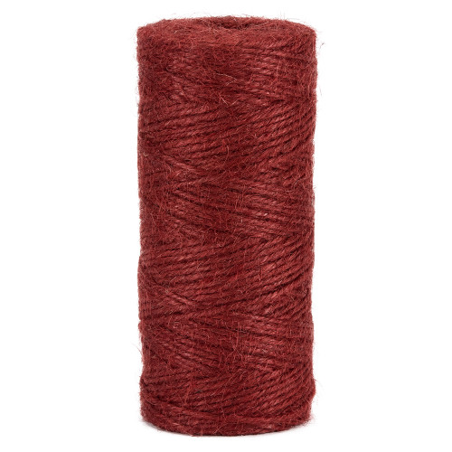 Rouleau fil de jute rouge D2mm