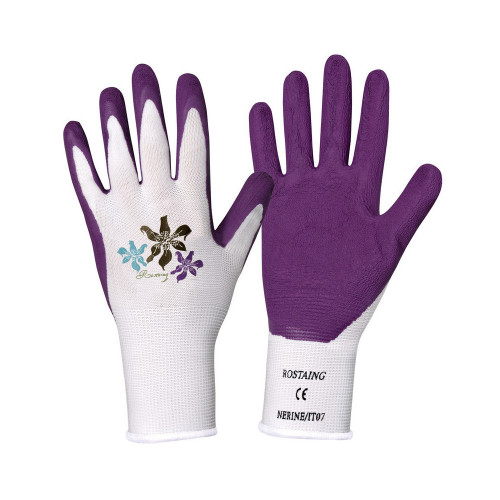 Gants de jardinage latex certifié et coton bio