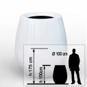 grand pot design 1m