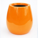 pot moderne orange brillant