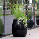 grand pot design moderne pour plante intérieur-extérieur, 100 cm gris brillant context