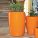 pot grande taille Tracino orange hauteur 1m pour l'extérieur hall