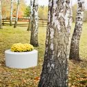 bac a fleurs au jardin