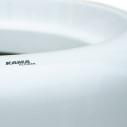 detail du pot grande taille Tracino blanc hauteur 1m pour l'extérieur