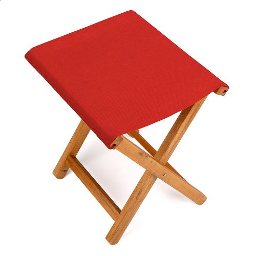 Tabouret Pliant, Acacia et Tissu Peper