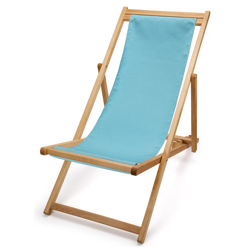 transat de jardin toile bleu ciel, et cadre pliable pliable