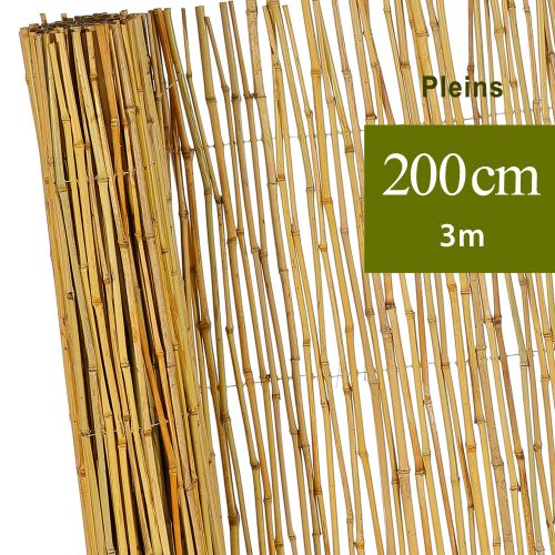 Brise Vue en Bambou Rond h:2m L:3m