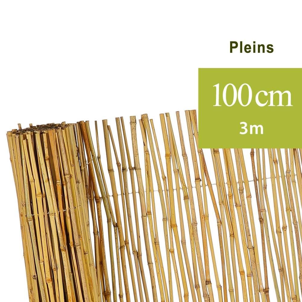 Brise-Vue de jardin en Bambou h100cm x L300cm