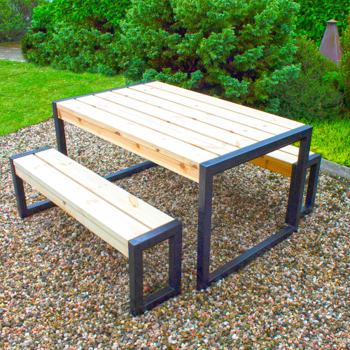 table jardin avec banc