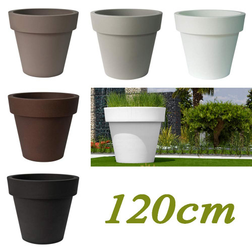 De la couleur avec les pots de fleurs et jardinières en plastique design