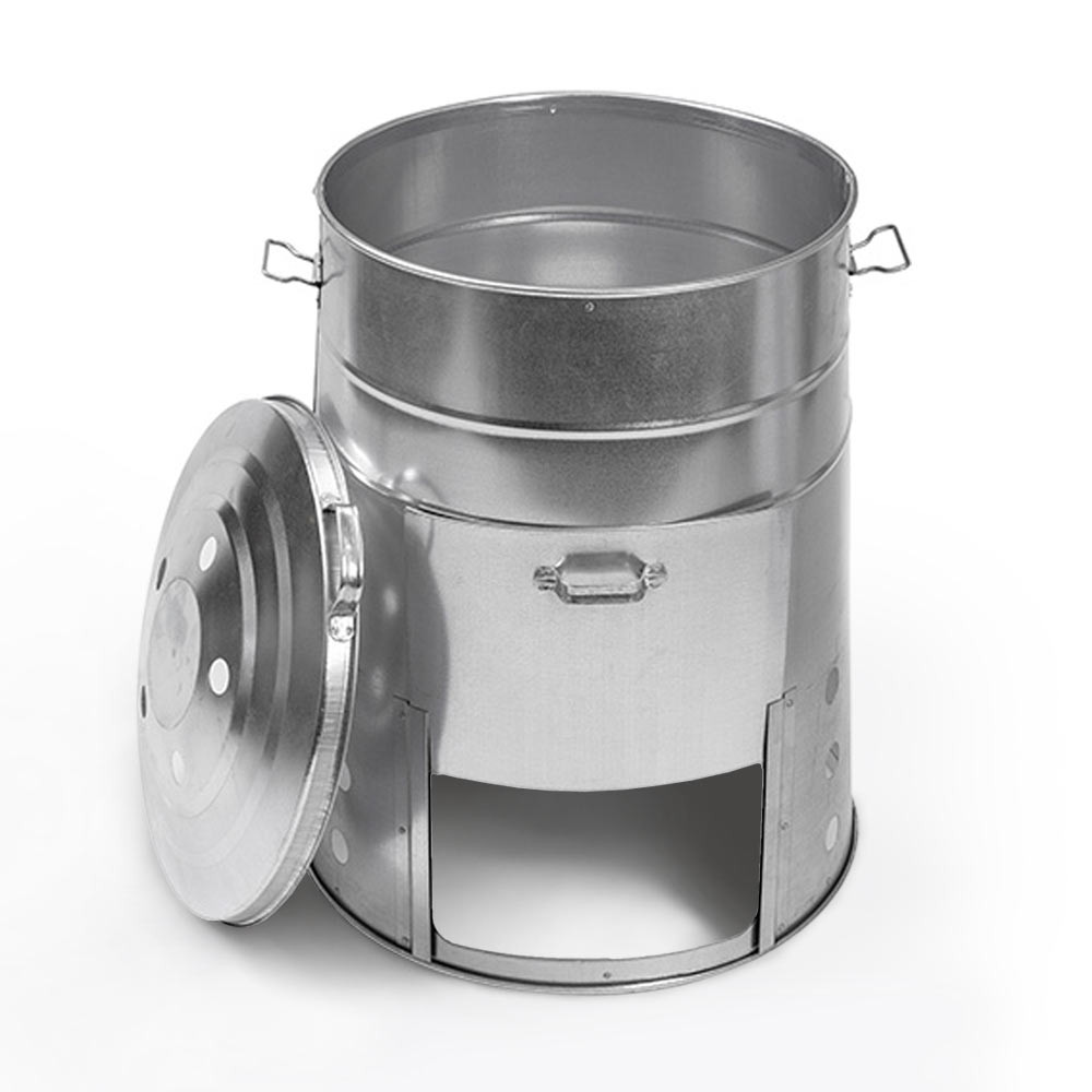 Composteur, bac, poubelle à compost de cuisine - 5 L - Inox