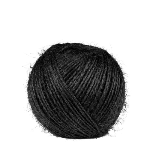 Ficelle Noire en jute 2 mm 75 m