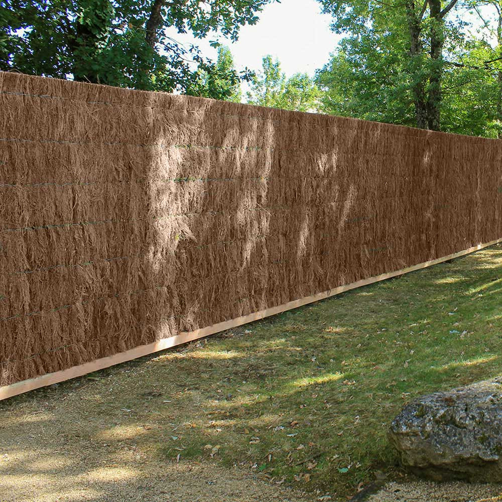 Brande de bruyere 100% naturelle : clôture épaisse en panneaux pour jardin