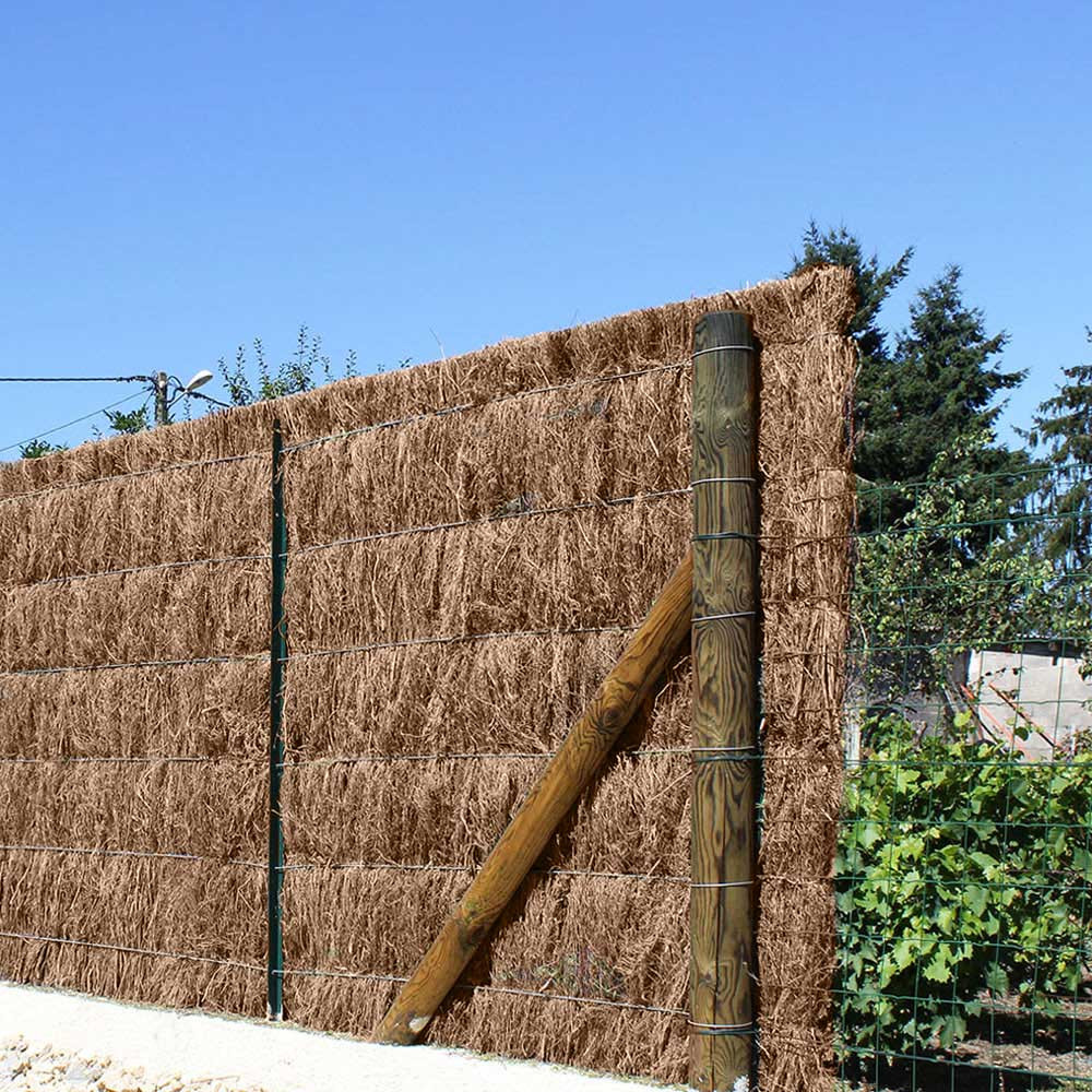 Brande de bruyere naturelle épaisse : clôture brise vue occultante pour  jardin