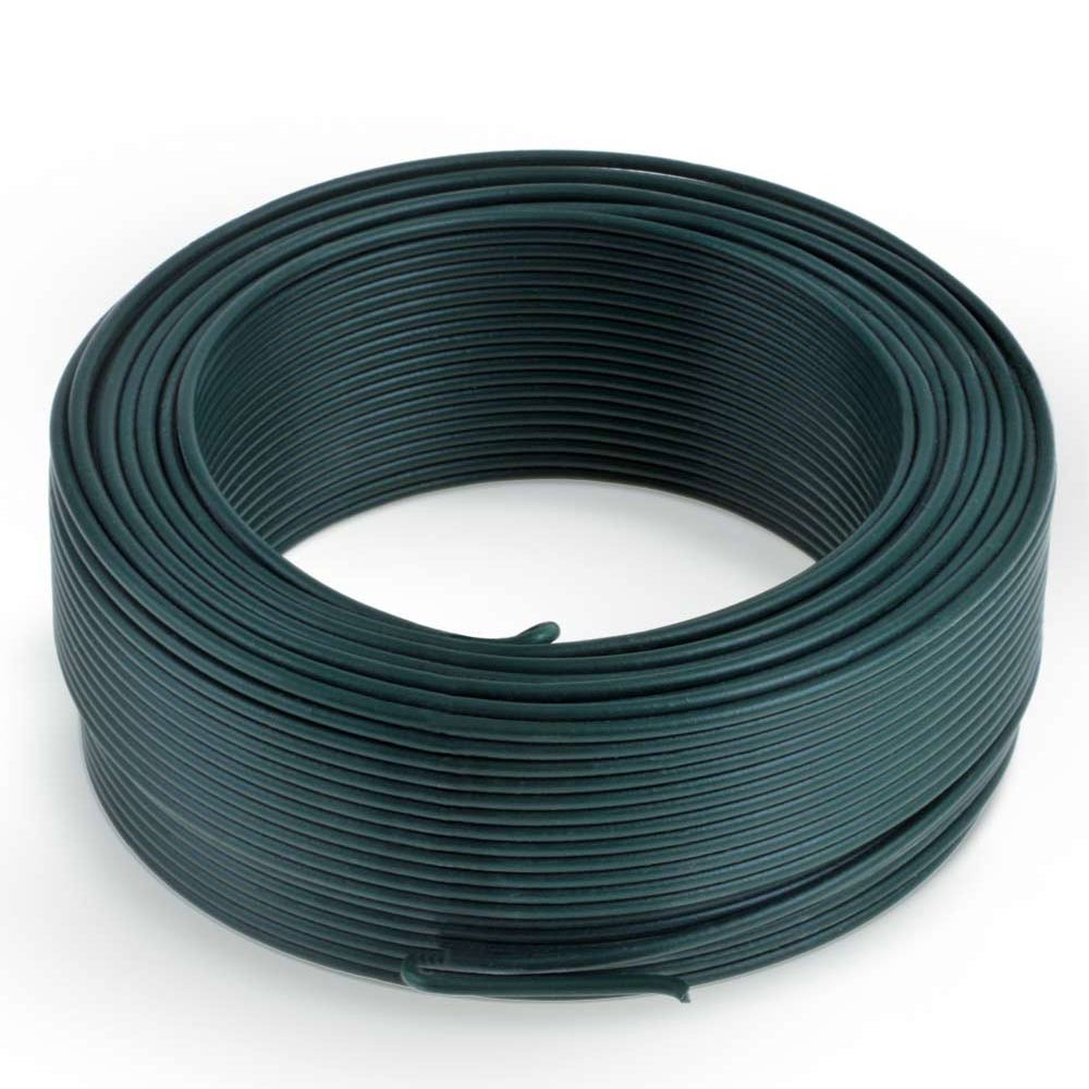 Fil acier plastifié vert STANDERS, Diam.2.7 mm x L.20 m