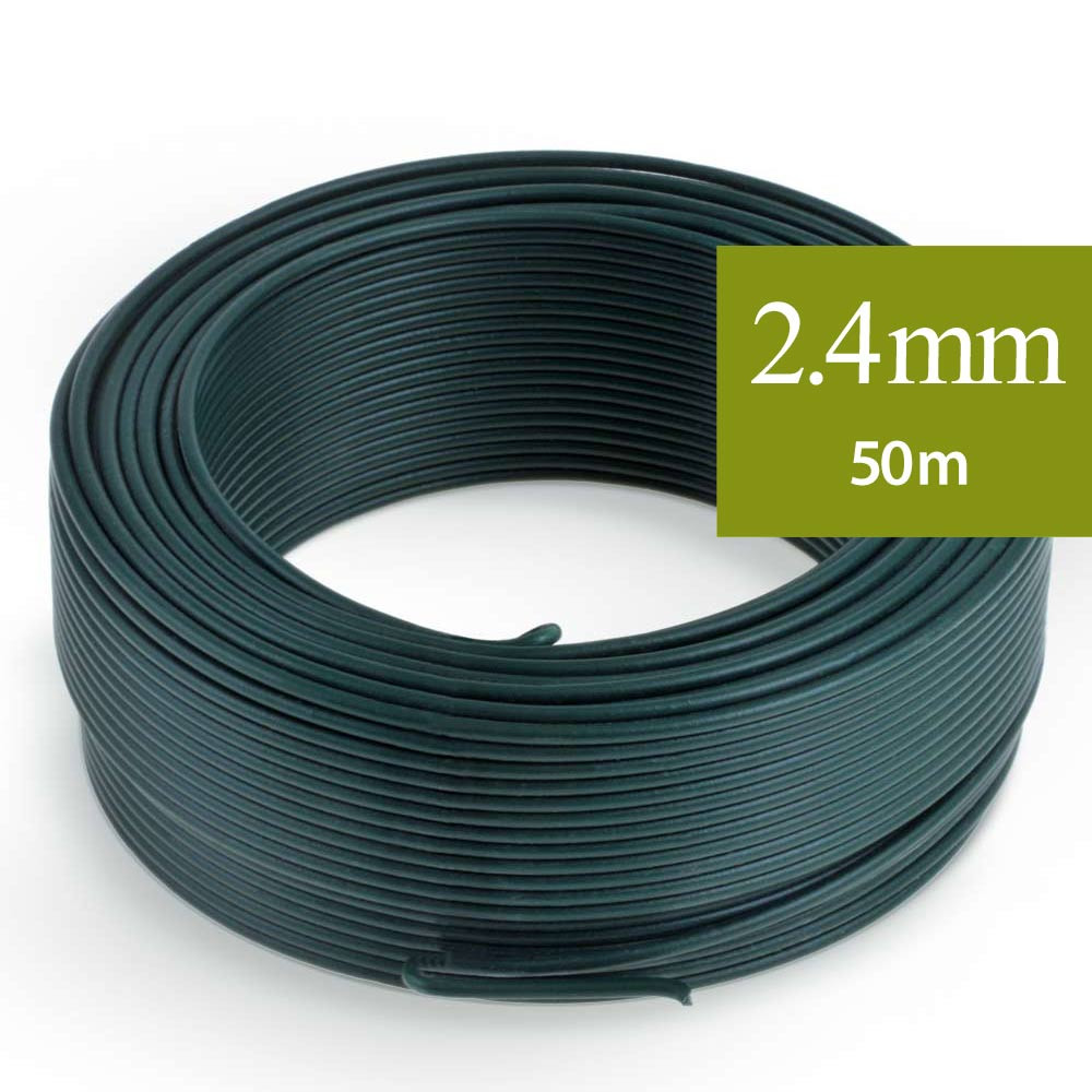 Fil de Fer 2.4 mm Vert en bobine 50m