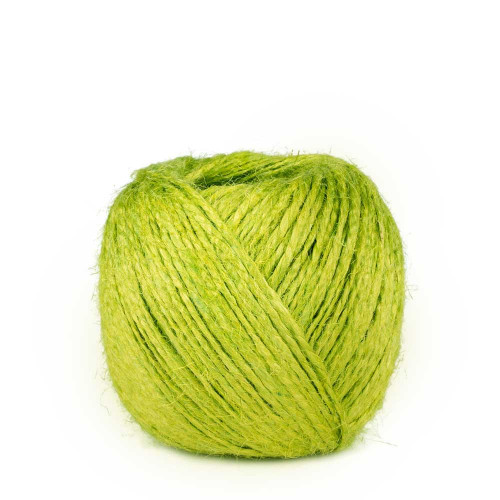 Ficelle de jute Vert Pomme 2 mm 75 m