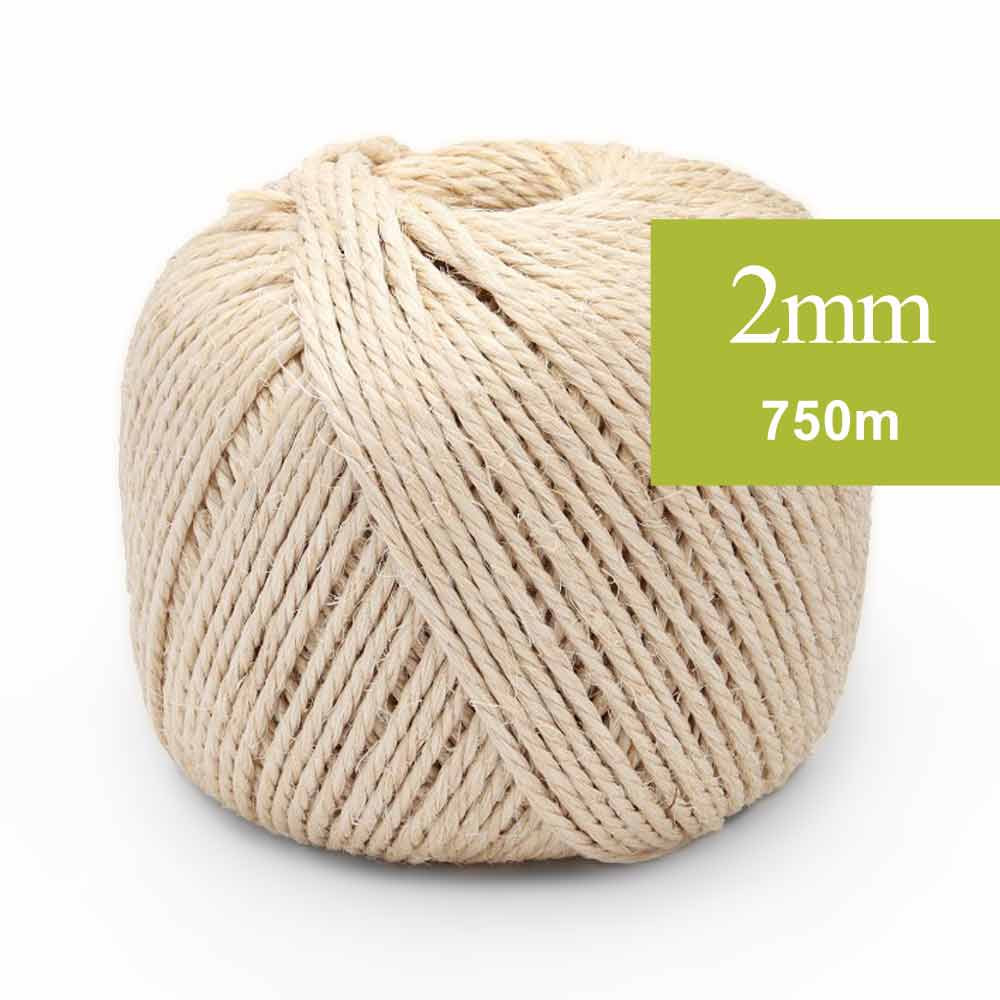 Bobine de Ficelle en Jute couleur crème de diamètre 2mm bobine de 50 mètres  Bobine de ficelle pour scrap - Vos loisirs 88