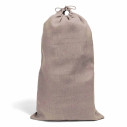 Sac toile taupe en jute déco
