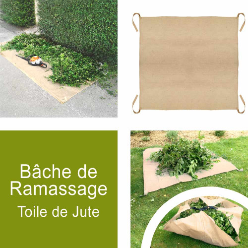 Baches de jardin ramassage taille de haies et recoltes de fruits