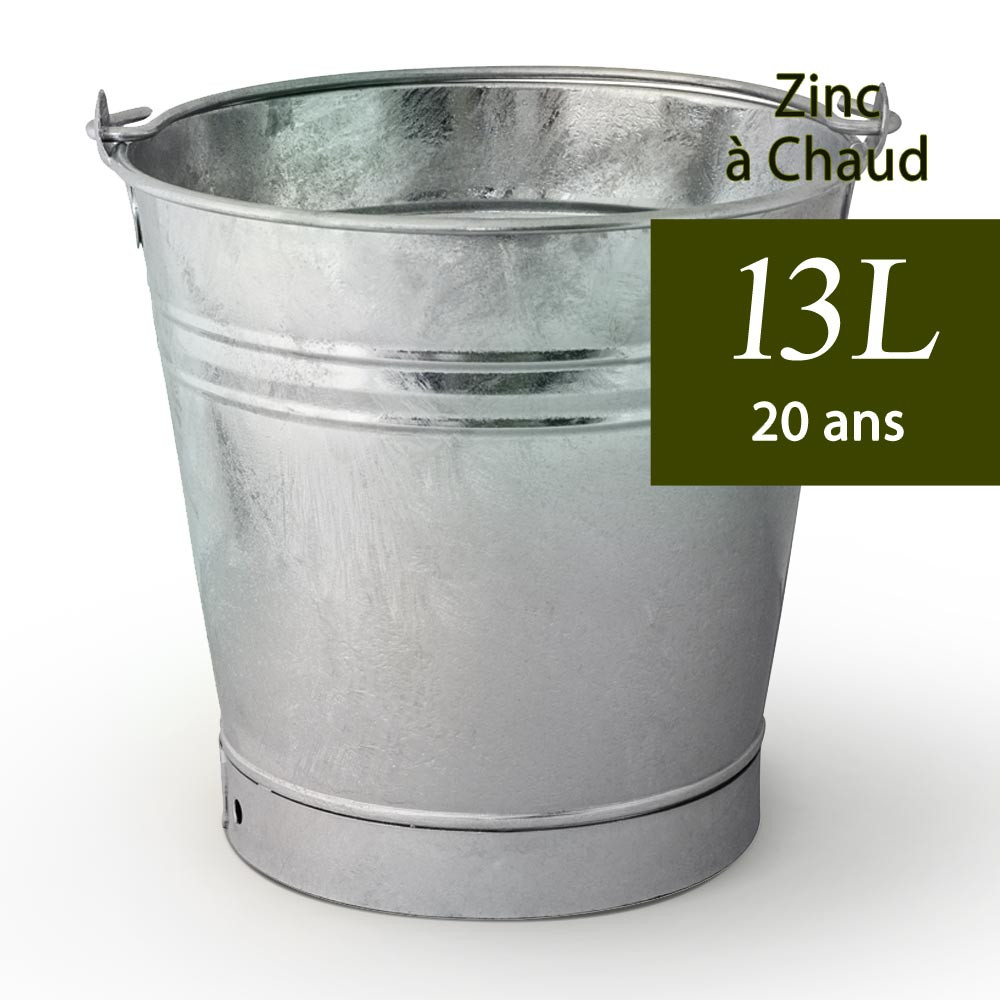 Seau de Jardin 13L en zinc