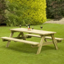 table bois 2 bancs