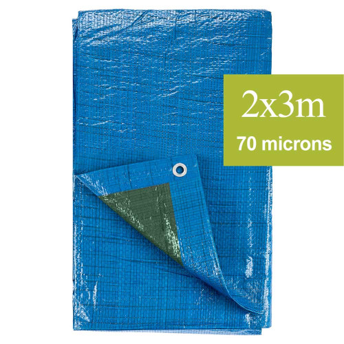 petite bache à oeillet taille 2m x 3m