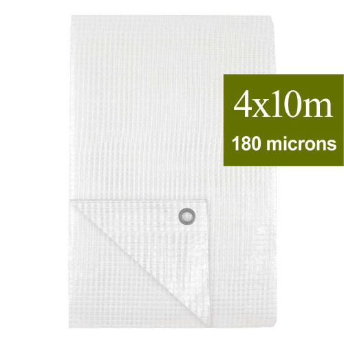 grande bache transparente armée 10m sur 4m
