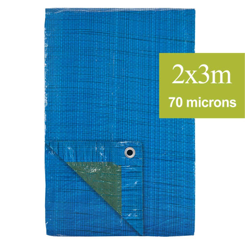 petite bache à oeillet taille 2m x 3m