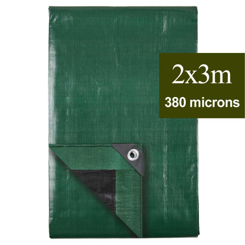 bache plastique 2m par 3m à oeillet