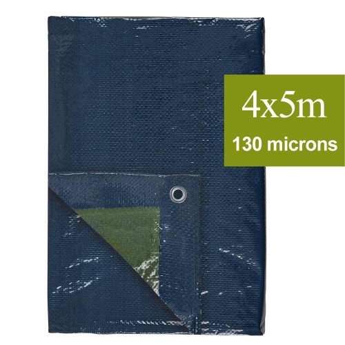 bache 4x5 m à oeillet pour exterieur 120g