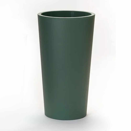 Pot de jardin deco en plastique vert
